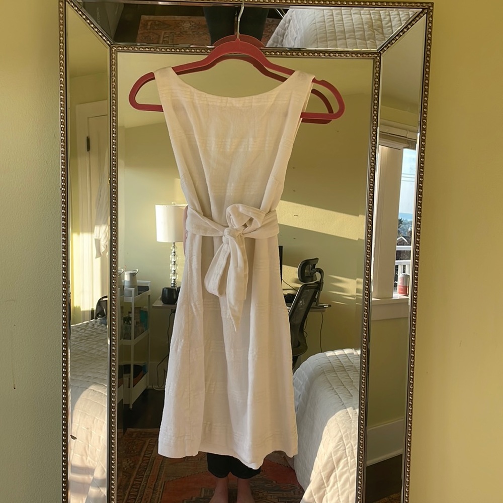 White free people linen dress! Size M
